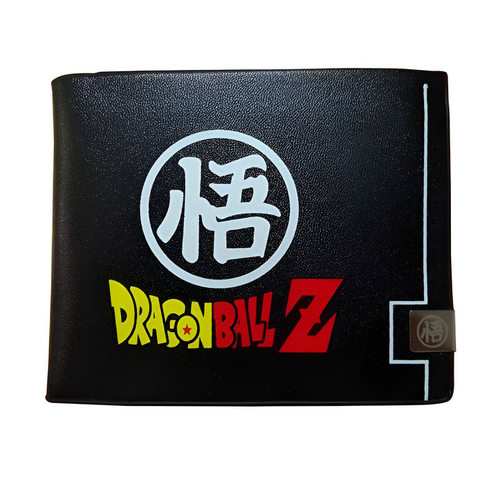 Portefeuille noir avec le logo de Dragon Ball Z en blanc et rouge.,PO-9505761872