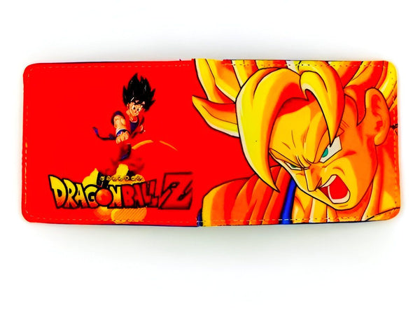 Le portefeuille rouge et jaune représente Son Goku, un personnage de la série animée Dragon Ball Z.,PO-9839617001