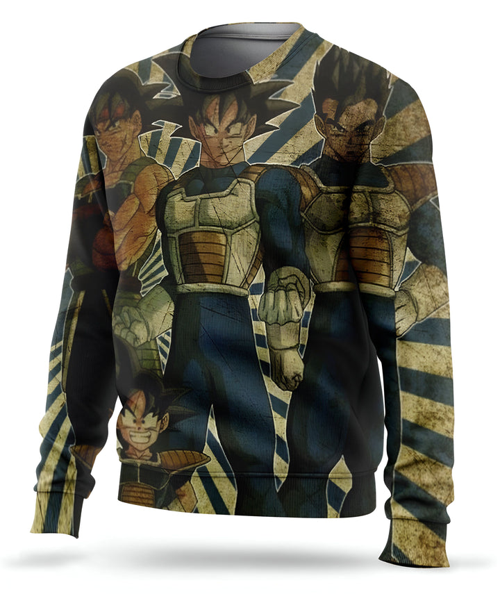 
Le pull représente le personnage de Son Goku, un Saiyan, dans la série animée Dragon Ball Z. Il porte une armure bleue et jaune et est entouré d'un fond noir avec des lignes verticales rouges et jaunes.,PU-6519104566,PU-9424988826,PU-9561044897,PU-9374902141,PU-8166361817,PU-5696315437,PU-8956255717,PU-5839664855,PU-7070378149,PU-3081274257,PU-7526506942