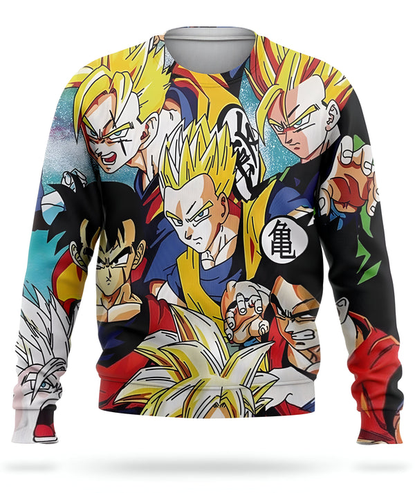 L'image représente un pull-over Dragon Ball Z. On peut y voir Goku, Vegeta, Gohan, Trunks et Krilin.,PU-4545517978,PU-9339103904,PU-7934119992,PU-8106999807,PU-149191274X,PU-416264814X,PU-0495862517,PU-8957354107
