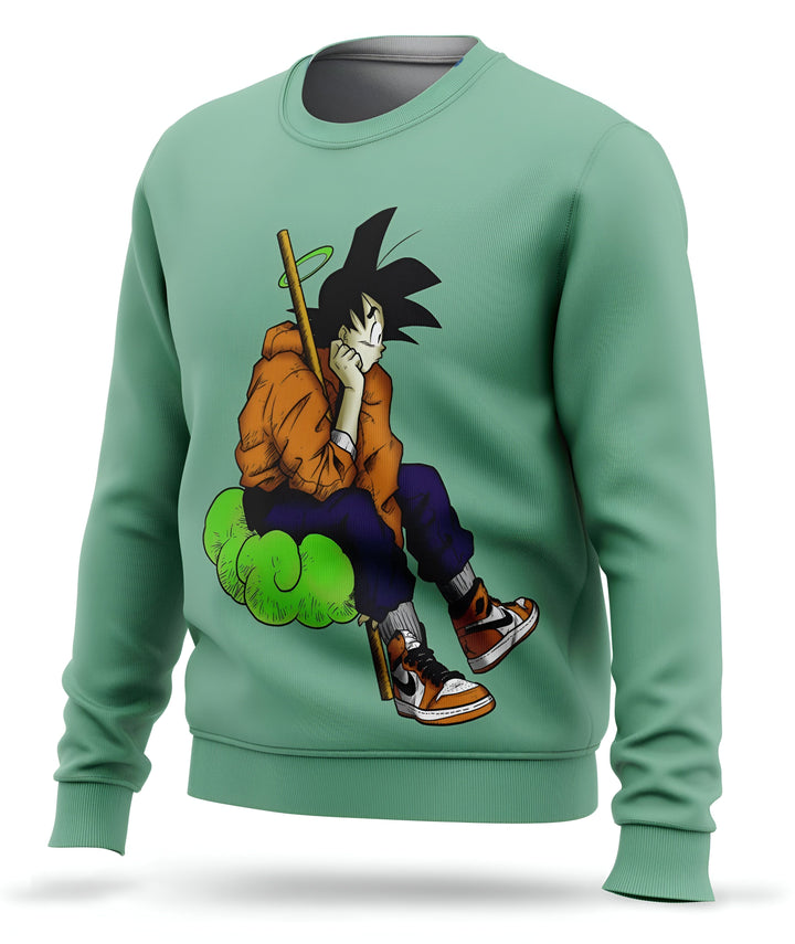 Le personnage de Son Goku est assis sur un nuage, tenant un bâton à la main. Il porte un pull orange et un pantalon bleu. Il a une auréole au-dessus de la tête et porte des baskets jaunes et blanches.,PU-2691482332,PU-753069216X,PU-8460523845,PU-9312327569,PU-607417525X,PU-0701817992,PU-927301559X,PU-6028822086,PU-3261906154,PU-5245114402,PU-0621167207,PU-7935549605,PU-6028343277,PU-0241883555,PU-5991527725,PU-5087677304