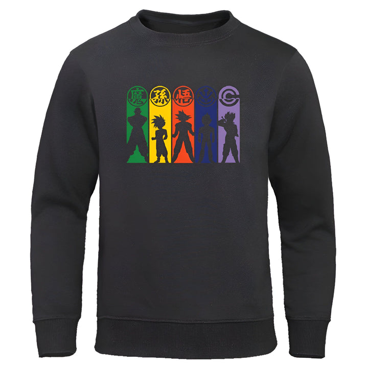 Le pull noir présente les personnages de la série animée Dragon Ball Z. On peut y voir Son Goku, Vegeta, Piccolo, Gohan et Trunks.,PU-239858285X,PU-7571560489,PU-5620638391,PU-2246199190,PU-0741484765,PU-8263384311,PU-4728837432,PU-0555809625,PU-4858512916,PU-4489500203,PU-2093153769,PU-060648728X,PU-0638145945,PU-0423263617,PU-4486090969,PU-6006228246,PU-7947667136,PU-2047322162,PU-1899108092,PU-1771362014