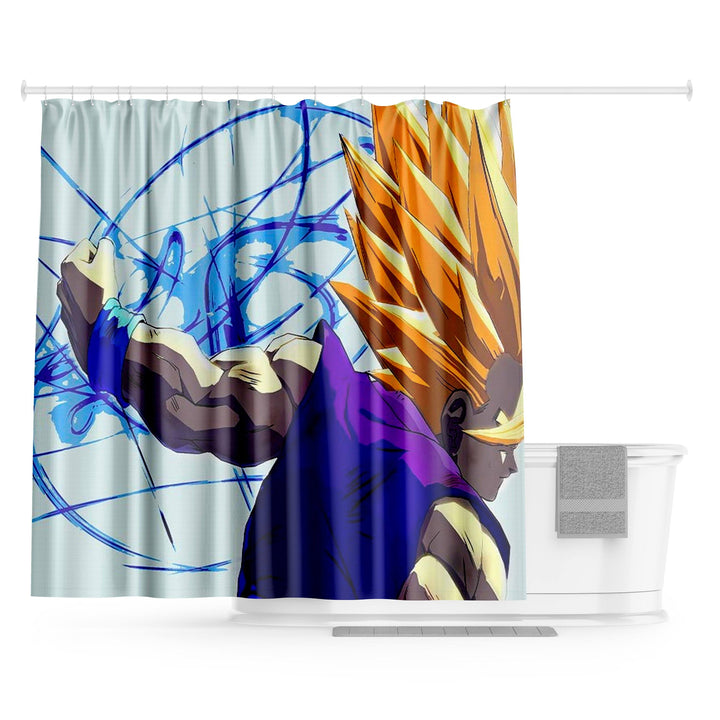 Une illustration de Son Gohan, un personnage de la série animée Dragon Ball Z. Il est représenté en train de se battre, avec ses cheveux blonds hérissés et sa combinaison violette. En arrière-plan, on peut voir une aura bleue.,RI-7706681467,RI-5487820325,RI-1927052734,RI-2055275216,RI-8138716142