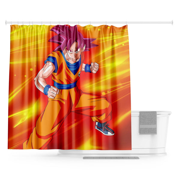 Une image de Son Goku, un personnage de la série animée Dragon Ball Z. Il est représenté en train de se battre, avec ses cheveux rouges hérissés et une aura jaune qui l'entoure.,RI-9820833353,RI-3245872690,RI-1236055217,RI-5400173438,RI-7853988419