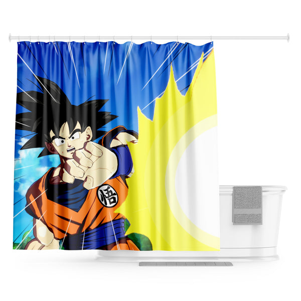 Une illustration de Son Goku, un personnage de la série animée Dragon Ball Z. Il est représenté en train de lancer un Kamehameha, une attaque énergétique.,RI-3060535876,RI-0000160164,RI-314017473X,RI-4994892563,RI-264803739X