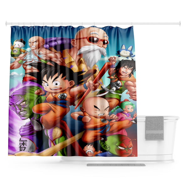 Une illustration de personnages de la série Dragon Ball Z. On y voit Goku, Vegeta, Piccolo, Gohan, Trunks, Goten, Krilin, Yamcha, Bulma et d'autres.,RI-9391413668,RI-4489001436,RI-5531756828,RI-2656976871,RI-900862009X