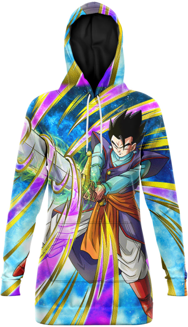 Une image d'un personnage de Dragon Ball Z, Gohan, en train de se battre. Il est entouré d'énergie bleue et jaune, et il tient une épée dans sa main droite. Il porte une tenue violette et orange, et il a les cheveux noirs.,RO-3003780603,RO-225589436X,RO-7390692693,RO-6749393713,RO-2921792486,RO-1601247117,RO-8954230199,RO-4933844747
