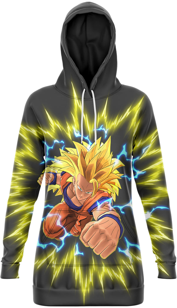 Une image d'un personnage de dessin animé, Son Goku, en train de se battre. Il est entouré d'éclairs jaunes et porte une combinaison orange et bleue.,RO-959705728X,RO-4949780298,RO-8358001533,RO-1533566496,RO-8452892705,RO-7712804354,RO-4347403593,RO-1324881917