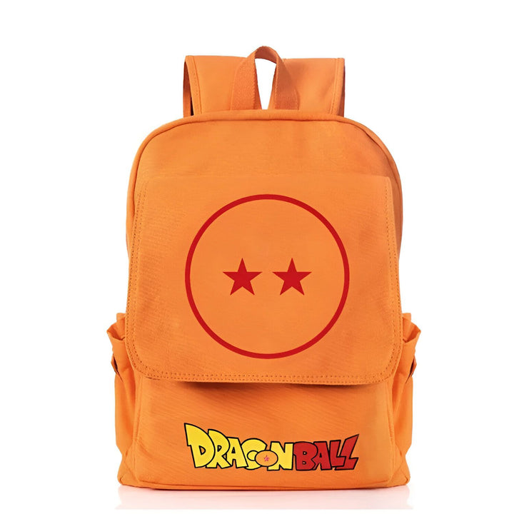 Le sac à dos est de couleur orange avec un motif de Dragon Ball Z.,SA-4201854116