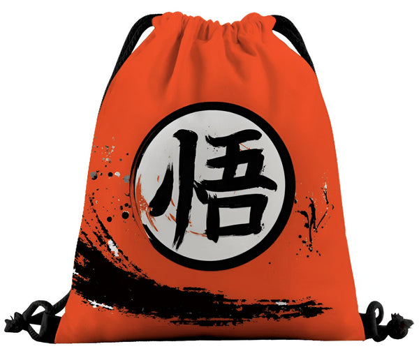 Le visuel représente un sac à dos de couleur orange avec le symbole de Goku, le personnage principal du manga Dragon Ball Z.,SA-792518003X