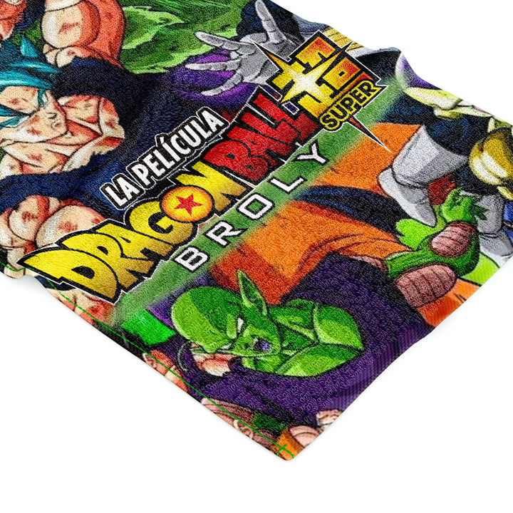 Une image de la couverture du film Dragon Ball Super Broly. On y voit les personnages de Goku, Vegeta, Broly et d'autres personnages de la série.,SE-376645885X,SE-2747685268