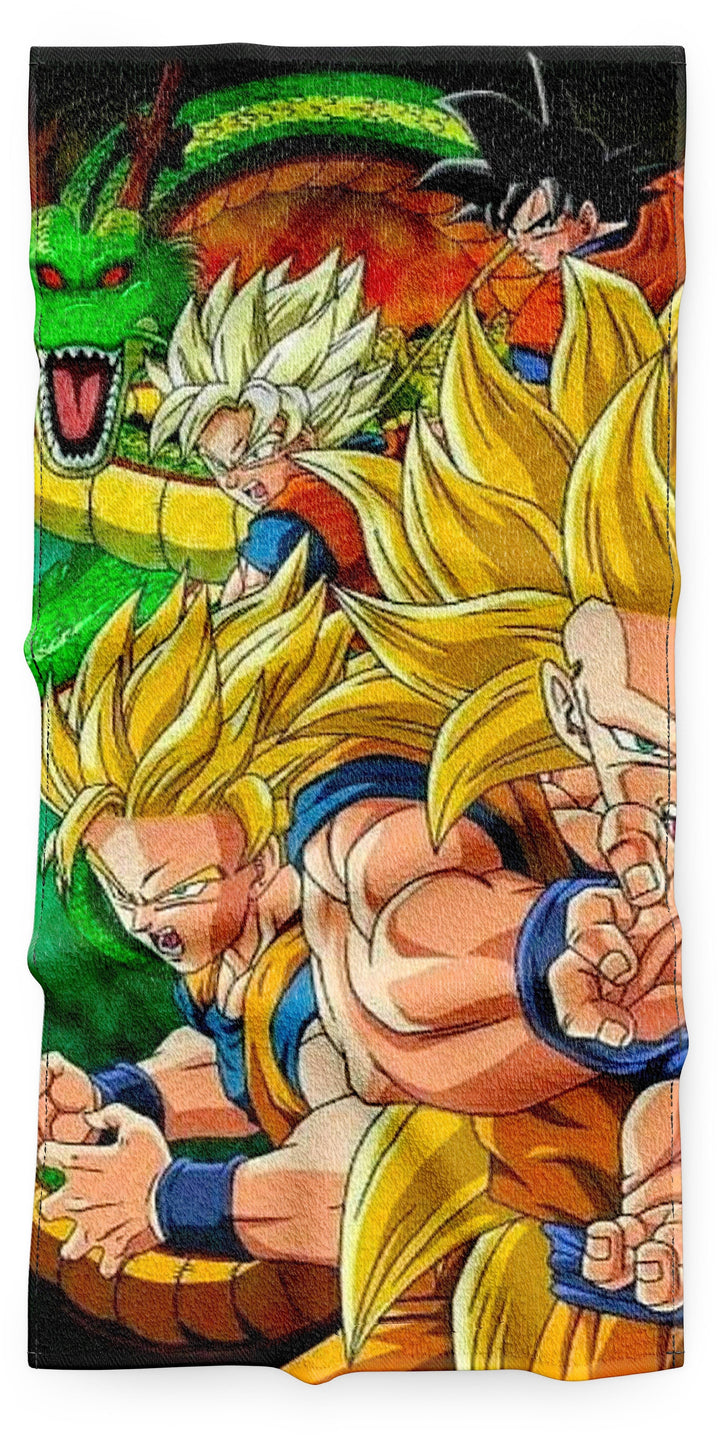 Une image de Son Goku, Vegeta, Trunks et Gohan, les personnages principaux de la série animée Dragon Ball Z.,SE-0437416968,SE-2859666877