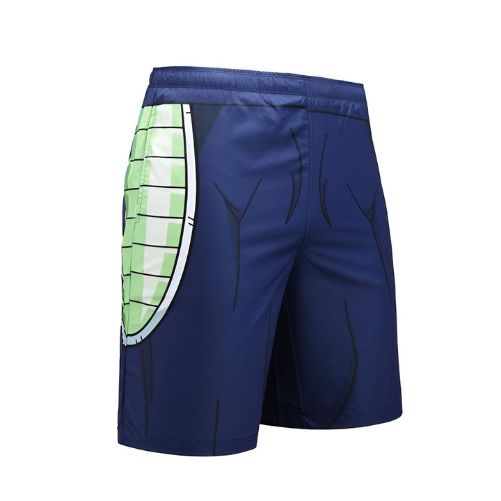 Ce short de bain bleu marine présente un motif de l'armure de Vegeta, un personnage de la série Dragon Ball Z.,SH-2237607001,SH-9330358020,SH-4031423446,SH-4481799285,SH-6969460754,SH-4475488664