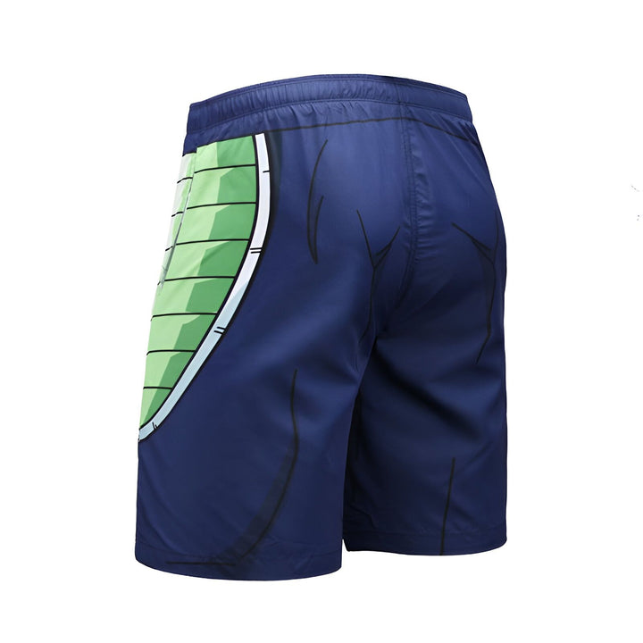 Ce maillot de bain représente le personnage de Vegeta, un Saiyan de la série Dragon Ball Z. Il est vêtu d'une armure bleue et verte et est en position de combat.,SH-2237607001,SH-9330358020,SH-4031423446,SH-4481799285,SH-6969460754,SH-4475488664
