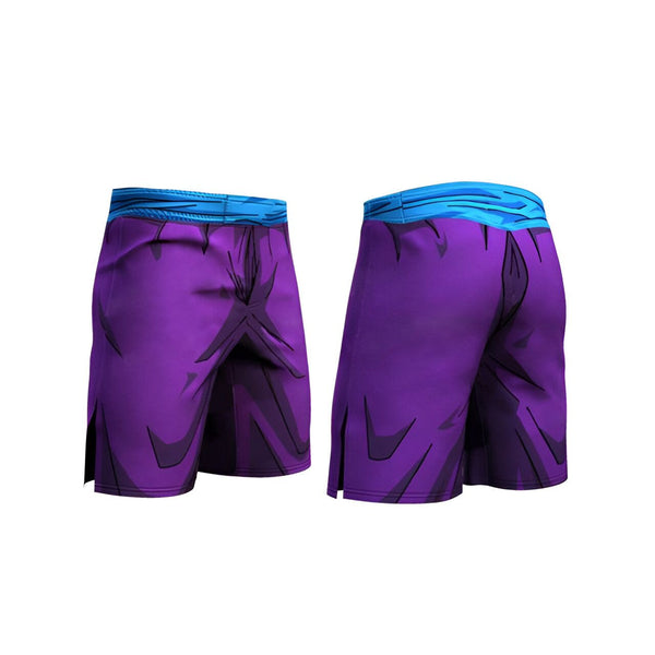 Le short de combat est violet avec des motifs bleus. Il est inspiré du personnage de Son Goku dans Dragon Ball Z.,SH-5602185372,SH-9555755779,SH-7580645238,SH-9696909985,SH-1262148561,SH-6267717348