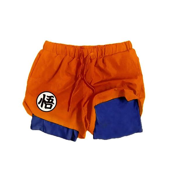 Le produit est un short de sport orange et bleu. Il est inspiré du personnage de Son Goku dans le manga Dragon Ball Z.,SH-347751405X,SH-8429498672,SH-231563976X,SH-6230114763,SH-3419888422,SH-9019847058