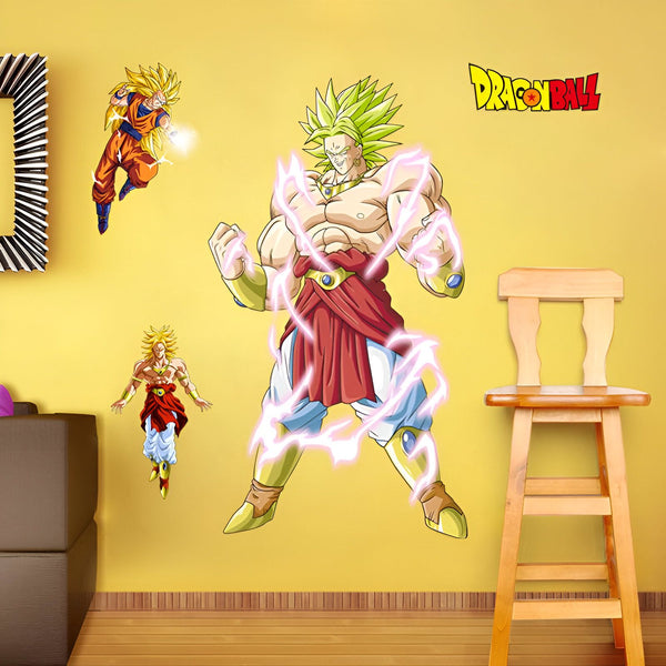 Une image de Son Goku, Vegeta et Broly, personnages de la série animée Dragon Ball Z.,ST-2561180646