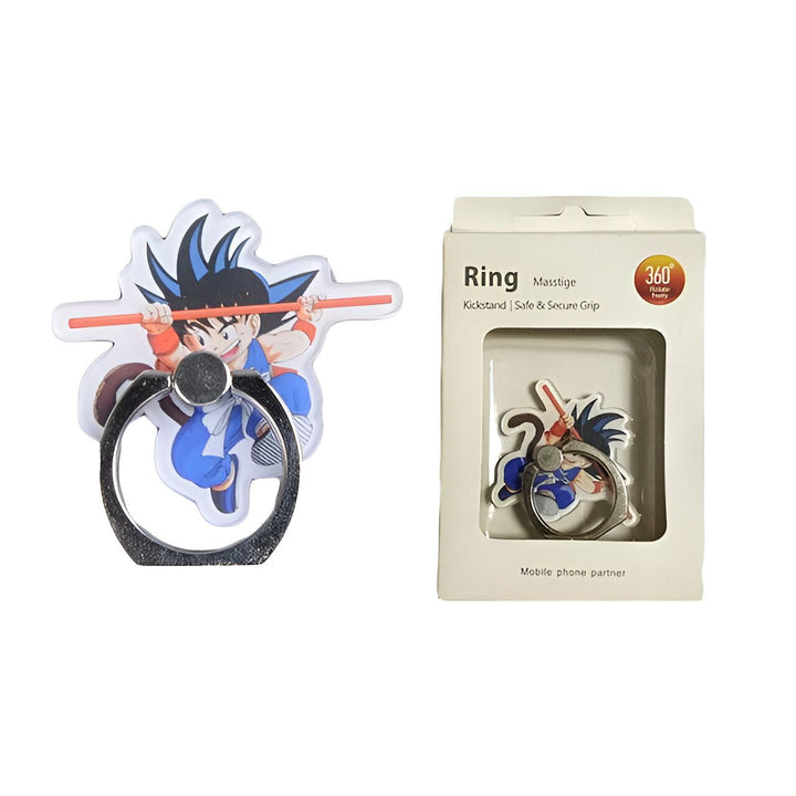 L'image montre une figurine de Son Goku, un personnage de la série animée Dragon Ball Z. Il est représenté en train de tenir une barre horizontale. La figurine est en plastique et mesure environ 5 cm de haut. Elle est vendue dans une boîte en plastique transparente.,44209722949851