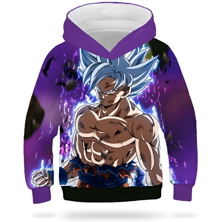 Le sweat à capuche représente Son Goku, un personnage de la série animée Dragon Ball Super. Il est vêtu de sa combinaison de combat bleue et violette et est en pleine action.,SW-3548379036,SW-9425482969,SW-5084668371,SW-7214546043,SW-4937661515,SW-0826274544,SW-8066918380,SW-4637932319,SW-6324873951,SW-178475112X,SW-3948107939,SW-1783548703,SW-1845278860,SW-7842681759,SW-5428899239