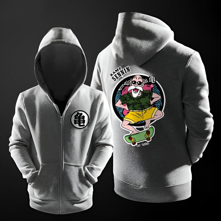 L'image représente un sweat à capuche gris avec une image de Tortue Géniale de Dragon Ball Z en train de faire du skateboard.,SW-1502311755,SW-0410531022,SW-1675073023,SW-3906435059,SW-414894523X,SW-1803187387,SW-3307421425,SW-882373844X,SW-8489120757,SW-2804187039,SW-3870420804,SW-6134558257,SW-3734602289,SW-5833195578,SW-369521886X