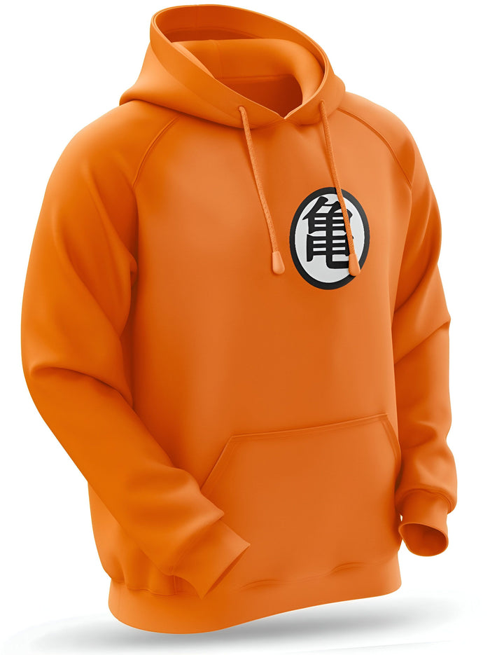 Un sweat à capuche orange avec le symbole de Tortue Géniale de Dragon Ball Z.,SW-1770315969,SW-7063102583,SW-8189850733,SW-2353052711,SW-5590861004,SW-9339410424