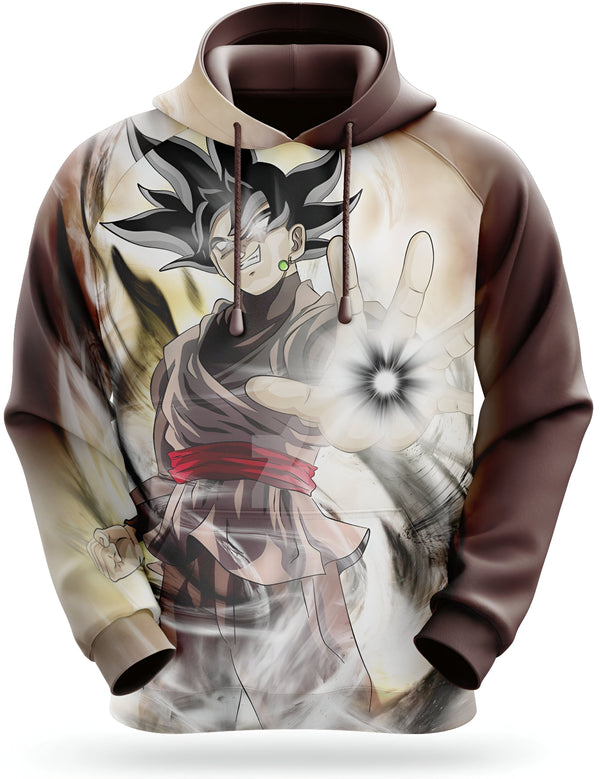 Une image d'un personnage de dessin animé, Son Goku, dans un sweat à capuche marron. Il a les cheveux noirs et les yeux verts. Il est en train de charger une boule d'énergie.,SW-2807724132,SW-8943526245,SW-1863713360,SW-7635612301,SW-9636058822,SW-1033627453,SW-1404563601