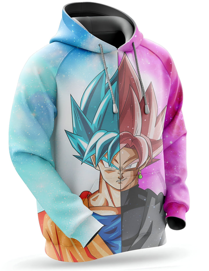 Une image de Son Goku et Vegeta, deux personnages de l'anime Dragon Ball Z. Son Goku est représenté sur la gauche avec ses cheveux bleus et sa tenue bleue et orange. Vegeta est représenté sur la droite avec ses cheveux roses et sa tenue noire et rose.,SW-3644400229,SW-1684231256,SW-2255864134,SW-5247225996,SW-3107576689,SW-7585429207,SW-8746003630