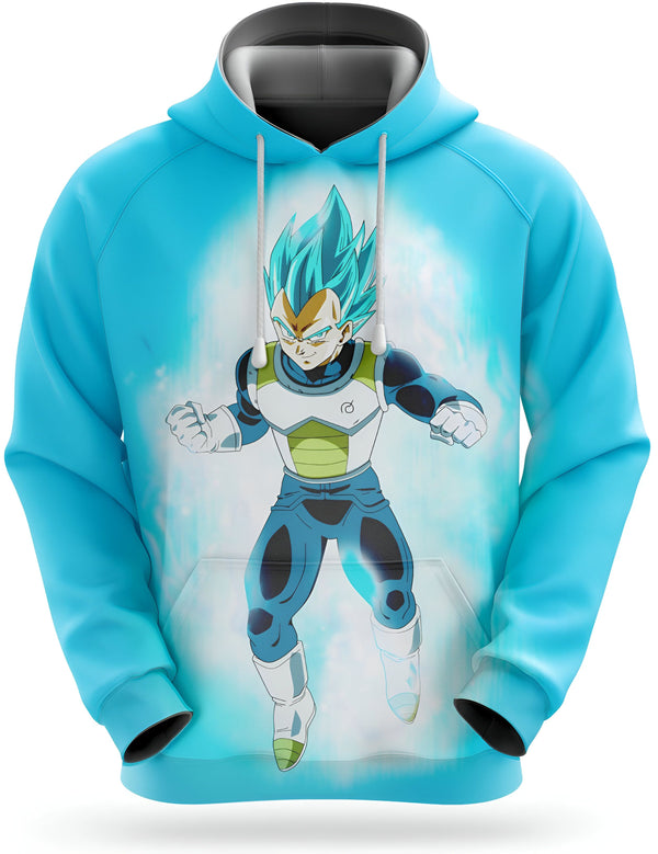 Une image d'un sweat à capuche bleu avec une image de Vegeta, un personnage de Dragon Ball Z, en train de se battre.,SW-8950306824,SW-2387143345,SW-2444985052,SW-7025474738,SW-1731600542,SW-3833989017,SW-6649872075,SW-0544646975