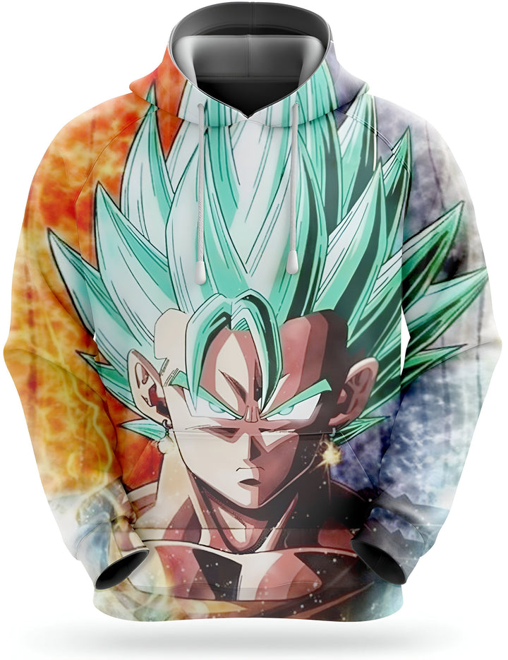 Une image d'un personnage de Dragon Ball Z, Vegeta, avec les cheveux verts et les yeux bleus. Il porte une combinaison bleue et orange avec une aura jaune. Il est en train de se battre contre un autre personnage, Goku, qui a les cheveux noirs et les yeux bleus. Il porte une combinaison orange et bleue avec une aura bleue.,SW-624692462X,SW-4081012393,SW-6280990427,SW-3634431091,SW-5109363048,SW-4686336597,SW-7416106613,SW-0682978175