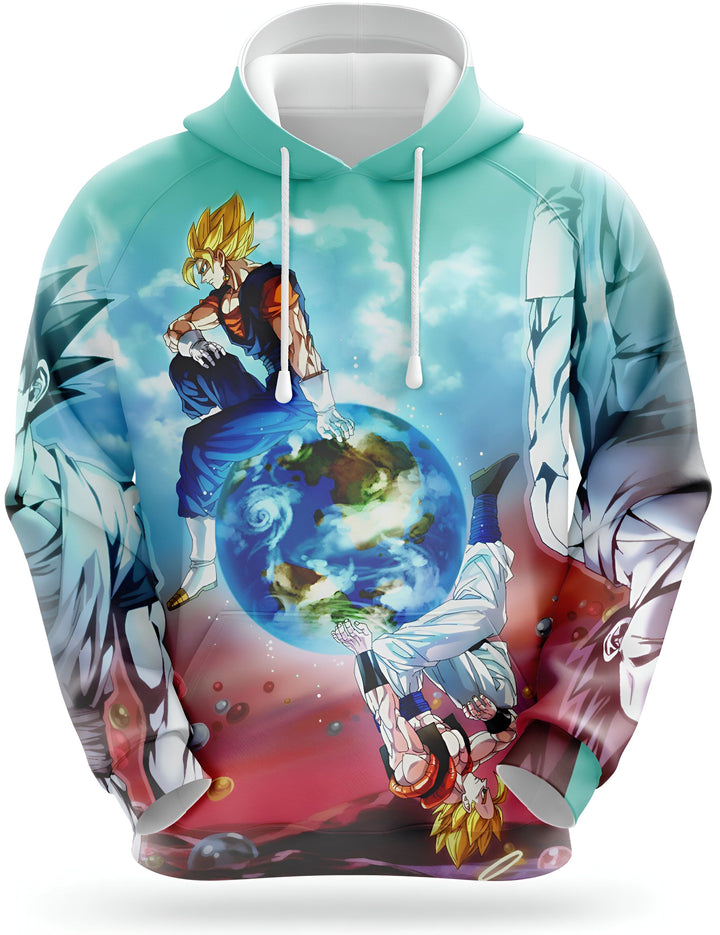 Une image de deux personnages de dessins animés, l'un en bleu et l'autre en rose, qui se battent sur une planète.,SW-2100158686,SW-7985875700,SW-5531396953,SW-4213123898,SW-0967375193,SW-1094206423