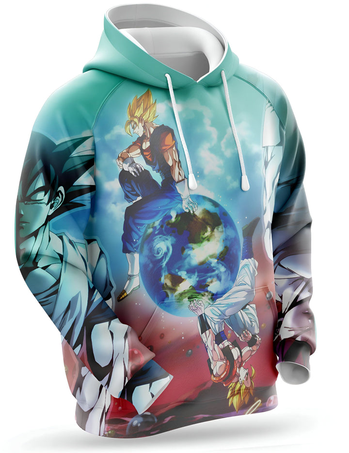 
Ce sweat à capuche représente les personnages de la série animée Dragon Ball Z, Goku et Vegeta. Ils sont représentés en train de se battre sur une planète. Le sweat à capuche est de couleur verte et possède une capuche.,SW-2100158686,SW-7985875700,SW-5531396953,SW-4213123898,SW-0967375193,SW-1094206423