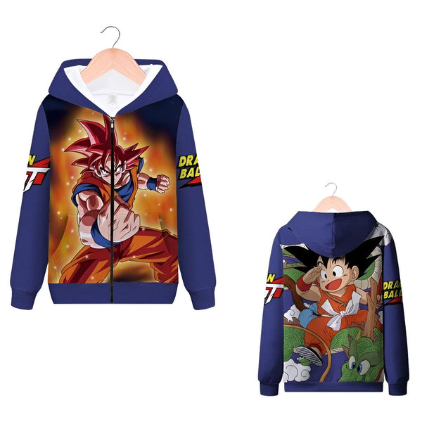 Une image d'un sweat à capuche bleu avec une image de Son Goku, un personnage de Dragon Ball Z.,SW-4323386486,SW-2187685373,SW-7353939044,SW-093839679X,SW-7845155055,SW-7842077428,SW-0963745018