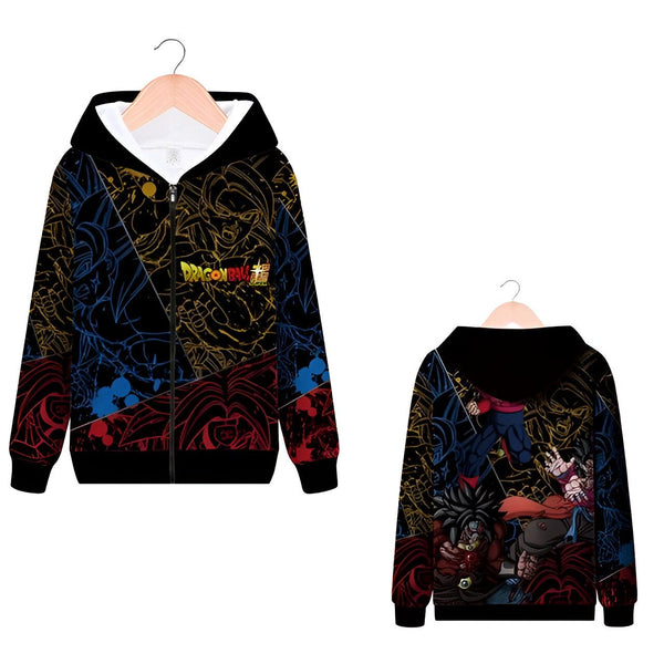 Une image d'un sweat à capuche noir avec une image de Dragon Ball Z dessus.,SW-6610610495,SW-5683170052,SW-0550237976,SW-2838632345,SW-0197744303,SW-9565536719,SW-9858296363
