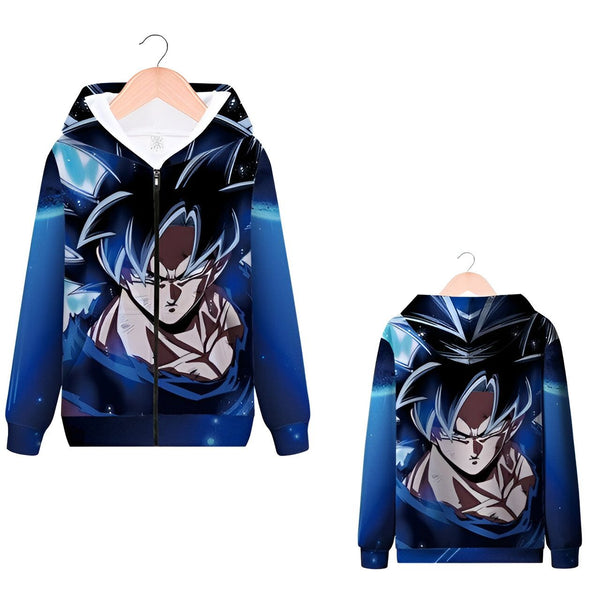 Une image d'un sweat à capuche bleu avec une image de Son Goku, un personnage de Dragon Ball Z.,SW-7884167514,SW-4193112195,SW-6407195535,SW-1637755872,SW-6599755267,SW-5721896612,SW-6140104874