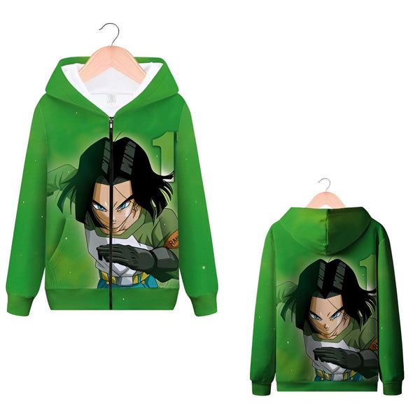 L'image représente un sweat à capuche vert avec une image de Son Gohan, un personnage de Dragon Ball Z.,SW-463611356X,SW-7343075683,SW-751189111X,SW-029785531X,SW-4340482668,SW-201181376X,SW-3326617526