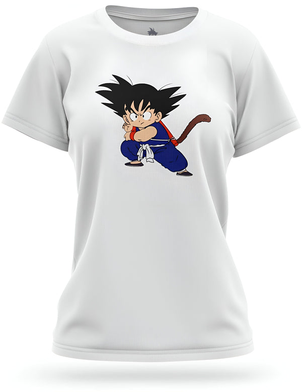 Une image de Son Goku, un personnage de la série animée Dragon Ball Z. Il est représenté avec ses cheveux noirs hérissés, sa combinaison orange et bleue et sa queue de singe. Il est en position de combat, les poings serrés et le regard déterminé.,T--4532476437,T--9467992531,T--1034746707,T--9282949710,T--4621753525,T--8728508068