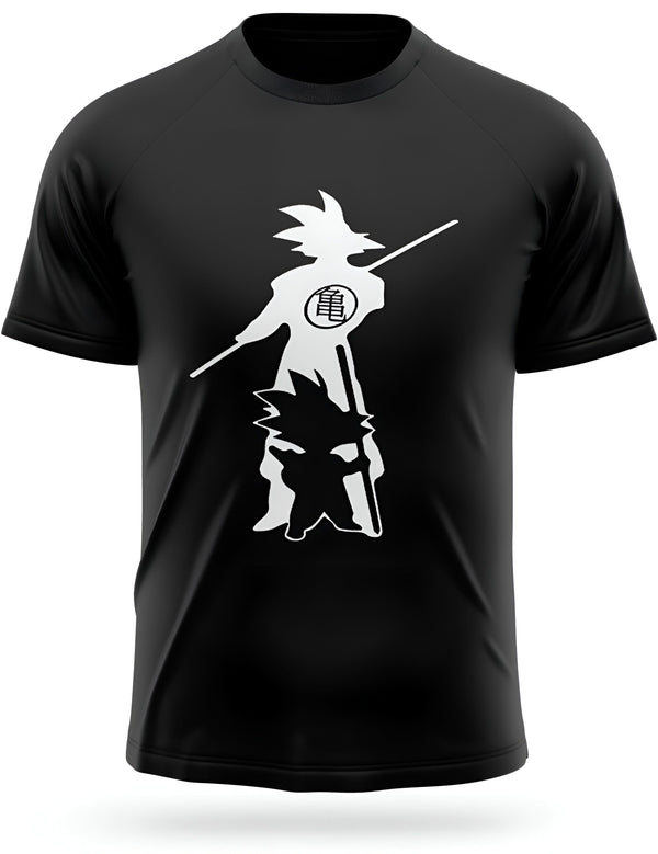 L'image représente un t-shirt noir avec un motif de Son Goku, un personnage de la série animée Dragon Ball Z. Le motif est blanc et représente Son Goku en train de tenir un bâton.,T--9540301076,T--5543164769,T--7525455538,T--5842016508,T--1161184937,T--9667894665,T--3728268836,T--0500860211,T--4455603972,T--4373325774,T--7114603177,T--7568019462,T--0649460189,T--2269140990,T--2216862983,T--3050809574,T--3887545540,T--787694888X