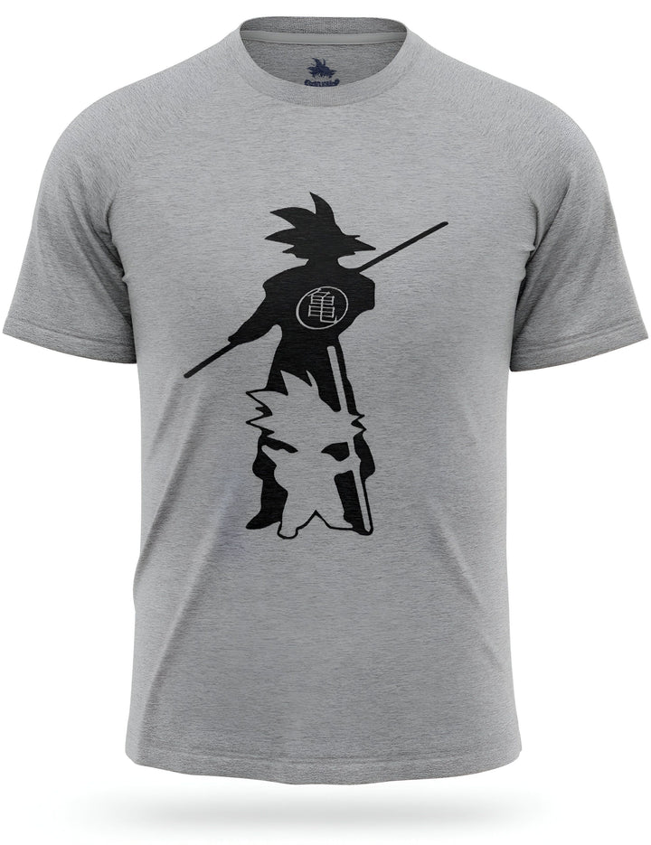 Le t-shirt gris représente Goku, le personnage principal de la série animée Dragon Ball Z. Il est représenté de dos, tenant son bâton magique.,T--9540301076,T--5543164769,T--7525455538,T--5842016508,T--1161184937,T--9667894665,T--3728268836,T--0500860211,T--4455603972,T--4373325774,T--7114603177,T--7568019462,T--0649460189,T--2269140990,T--2216862983,T--3050809574,T--3887545540,T--787694888X