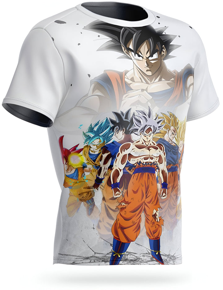 Une image de Son Goku, le personnage principal de la série animée Dragon Ball Z. Il est représenté avec ses cheveux noirs hérissés, sa peau bronzée et ses yeux bleus. Il porte une combinaison orange et bleue et une ceinture bleue. Il est entouré d'autres personnages de la série, dont Vegeta, Piccolo, Gohan et Trunks.,T--8613247881,T--5654504010,T--064309976X,T--9924852796,T--5668651207,T--1780513984,T--0831437251,T--6707666088