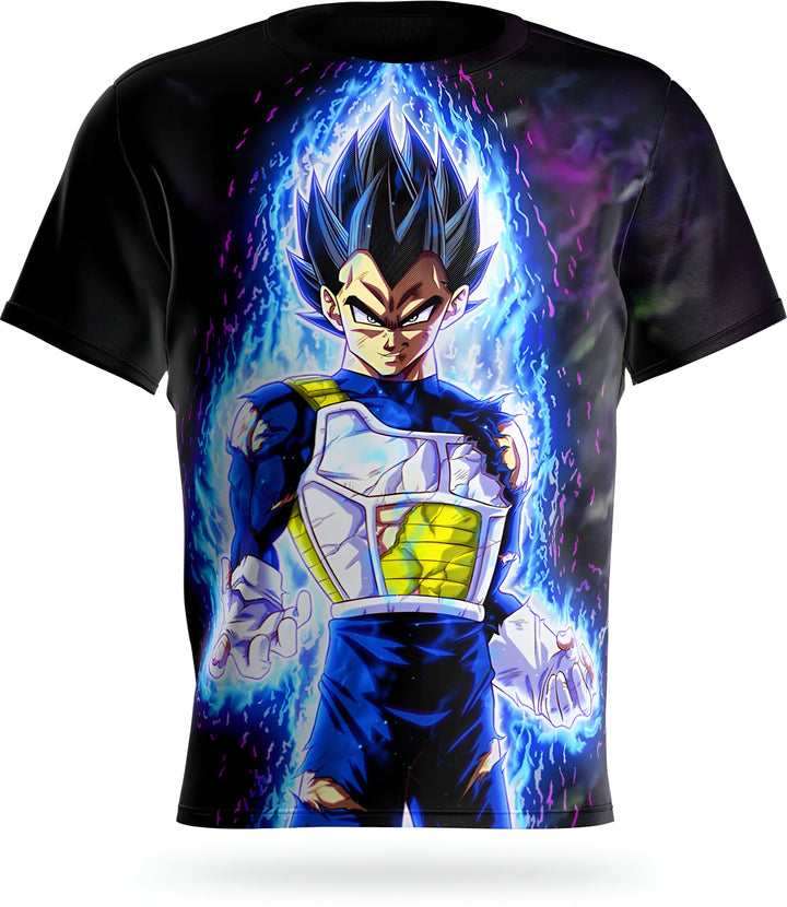 Une image de Vegeta, un personnage de la série animée Dragon Ball Z. Il est représenté en train de se transformer en Super Saiyan Blue, une forme puissante qu'il atteint après avoir maîtrisé le pouvoir divin.,T--6976955380,T--9396982040,T--4230887027,T--4538410098,T--5080854979,T--9953476098,T--0608534560