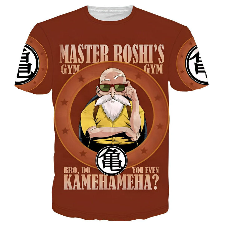 Une image de Maître Roshi, un personnage de Dragon Ball Z. Il est vêtu d'une chemise jaune et d'un pantalon bleu. Il a une longue barbe blanche et des lunettes de soleil. Il est en train de faire un Kamehameha, une attaque énergétique.,T--5479908898,T--7815532977,T--3592360663,T--2156526516,T--162977331X,T--0974200751,T--9006500755,T--0798963190