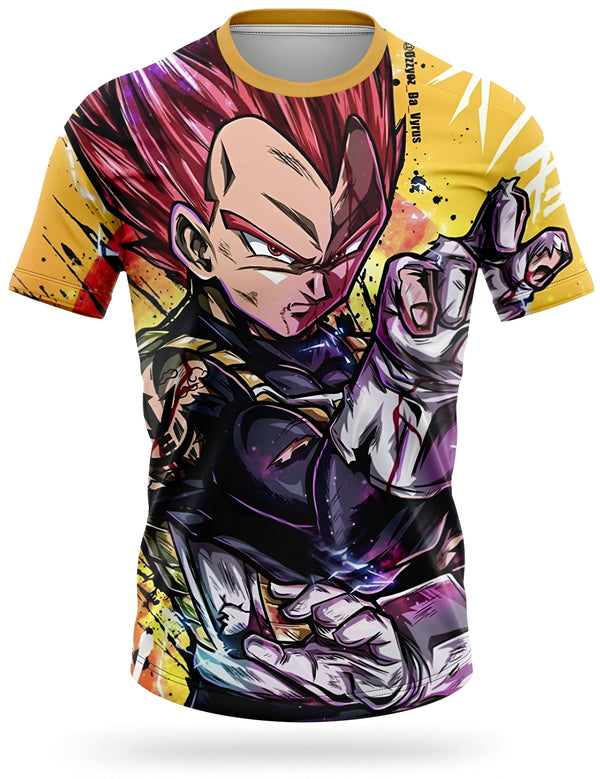 Une image de Vegeta, un personnage de la série Dragon Ball Z. Il est vêtu d'une combinaison de combat bleue et jaune et a les cheveux rouges. Il est en train de se battre contre un adversaire invisible.,T--0756185939,T--6169311398,T--9066565276,T--5763221788,T--4636206584,T--372930156X,T--7903062573,T--916819823X,T--5385520454,T--7069321937,T--0012673552