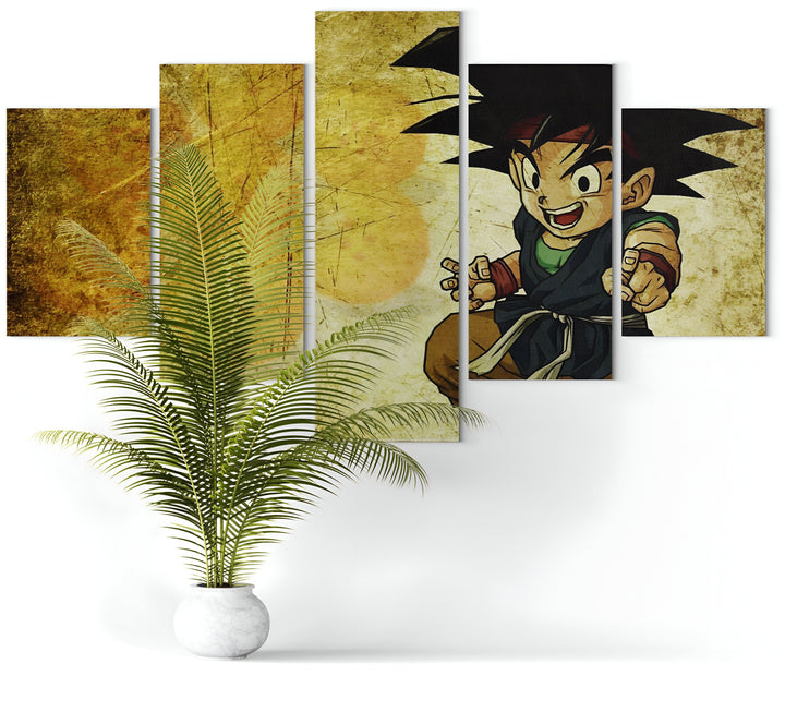Une image de Son Goku, un personnage de la série animée Dragon Ball Z. Il est représenté en train de se battre, avec ses cheveux noirs hérissés et sa combinaison orange. En arrière-plan, on peut voir un mur de briques jaunes.,TA-0015107191,TA-6683479313,TA-4797977086,TA-2029793280,TA-5884995490,TA-1004143052,TA-5686351562,TA-5030822615