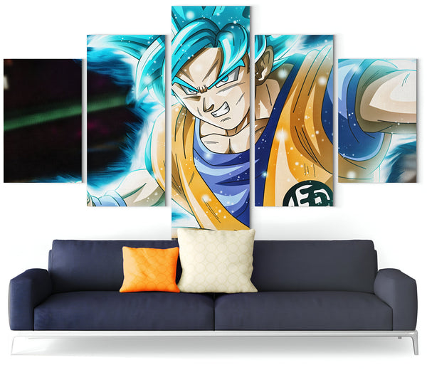 Une image de Son Goku, un personnage de la série animée Dragon Ball Z. Il est représenté en train de se battre, avec ses cheveux bleus et sa combinaison orange.,TA-6969783979,TA-1652825827,TA-6560515702,TA-239839414X,TA-8613123082,TA-1321952643,TA-2647397368,TA-3099414018