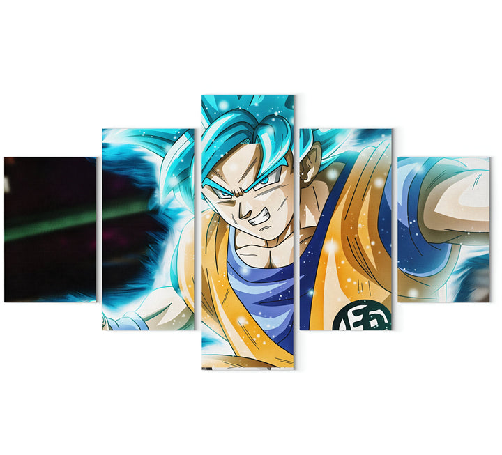 Une image de Son Goku, un personnage de la série animée Dragon Ball Z. Il est représenté en train de se battre, avec ses cheveux bleus et sa combinaison orange.,TA-6969783979,TA-1652825827,TA-6560515702,TA-239839414X,TA-8613123082,TA-1321952643,TA-2647397368,TA-3099414018