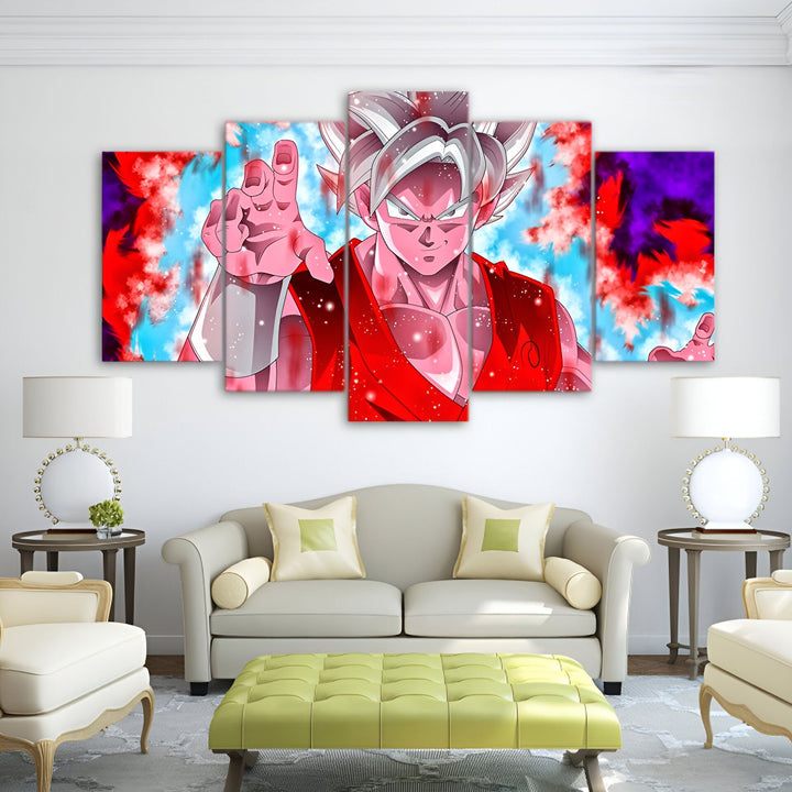 Une image de Son Goku, un personnage de la série animée Dragon Ball Z. Il est représenté en train de se battre, avec ses cheveux dressés vers le ciel et entouré d'une aura rouge et bleue.,TA-4789168700,TA-3651795810,TA-4904302710,TA-122794246X,TA-8022204773,TA-4229014503