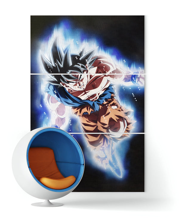 Une image de Son Goku, un personnage de la série animée Dragon Ball Z. Il est représenté en train de se battre, avec ses cheveux bleus et sa combinaison orange. En arrière-plan, on peut voir une aura bleue.,TA-7209130128,TA-6505534717,TA-8184022182,TA-8898666616,TA-7888209211,TA-7135105036,TA-0566287536,TA-4324639612