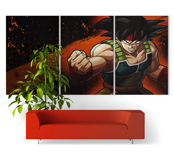 Une image de Bardock, le père de Goku, dans une scène du dessin animé Dragon Ball Z. Il est en train de se battre contre un ennemi et il est sur le point de lui donner un coup de poing.,TA-2175887618,TA-477022849X,TA-2611978409,TA-215854127X,TA-4150830886,TA-0447163310