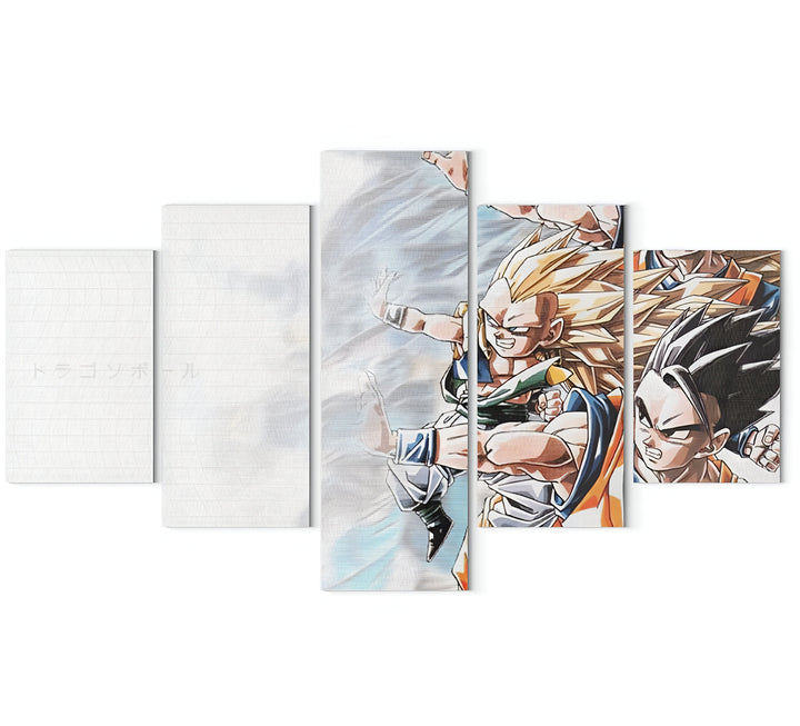 Une fresque représentant les personnages de la série Dragon Ball Z.,TA-0259182141,TA-4013687739,TA-9706183833,TA-7281355289,TA-9246513223,TA-6774758185,TA-2990099913,TA-4513692200