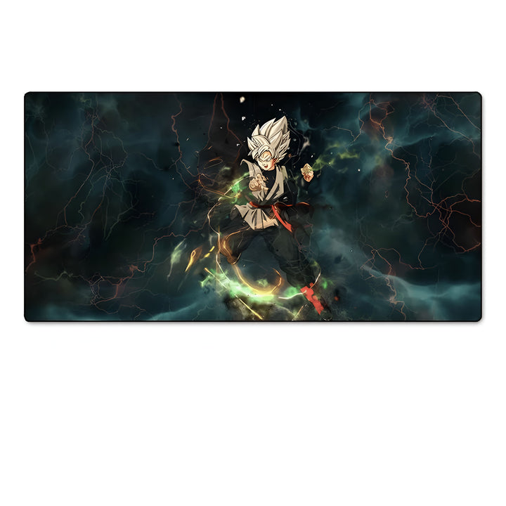 Une image de Son Goku, un personnage de la série Dragon Ball Z, en train de se battre. Il est entouré d'éclairs et de fumée.,TA-8260472228